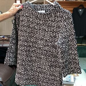 Peck & Peck Monochrome Knit Sweater